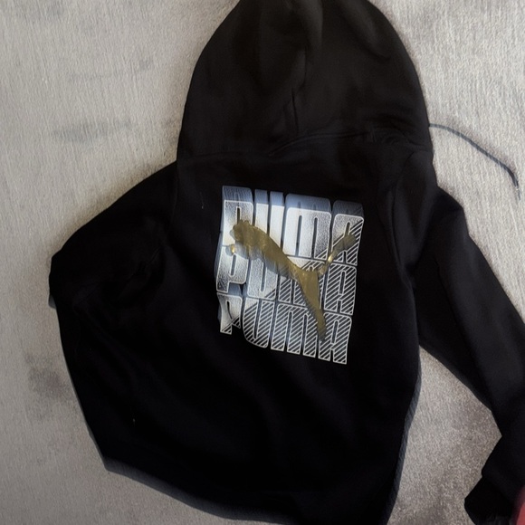 Puma logo fleece men’s hoodie size Medium - Picture 4 of 4